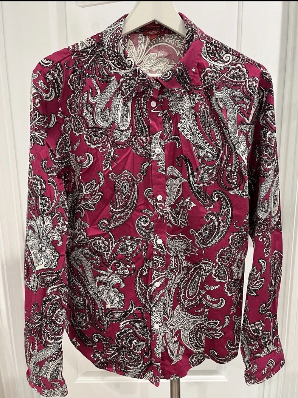 Talbots haberdashery 16 LLN button long sleeve